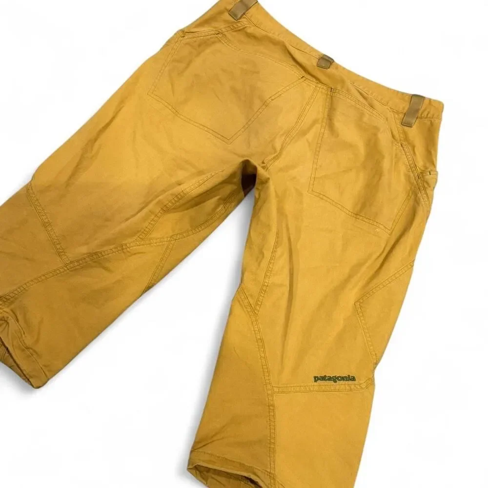 Patagonia Men's Yellow and Tan Trousers - Picture 2 of 7